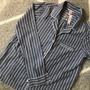 NWT Victoria Secret Gray Pajama Top